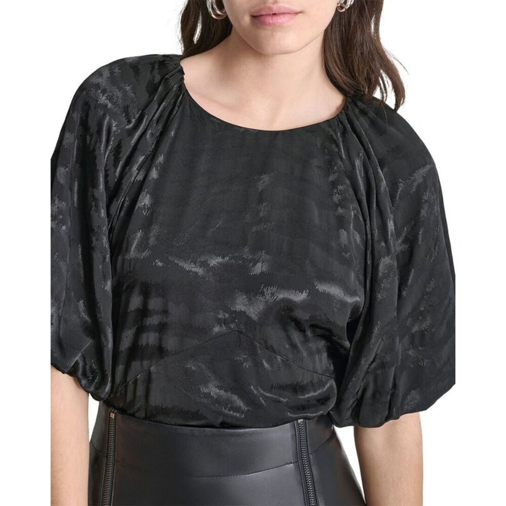 Dkny Womens Bubble Sleeve Top